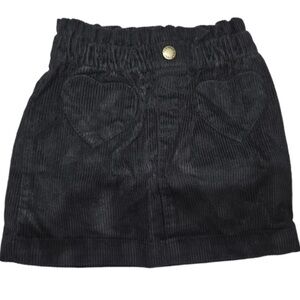 3/$30 Girls Size 3T Gap Toddler Heart Black Corduroy Skirt